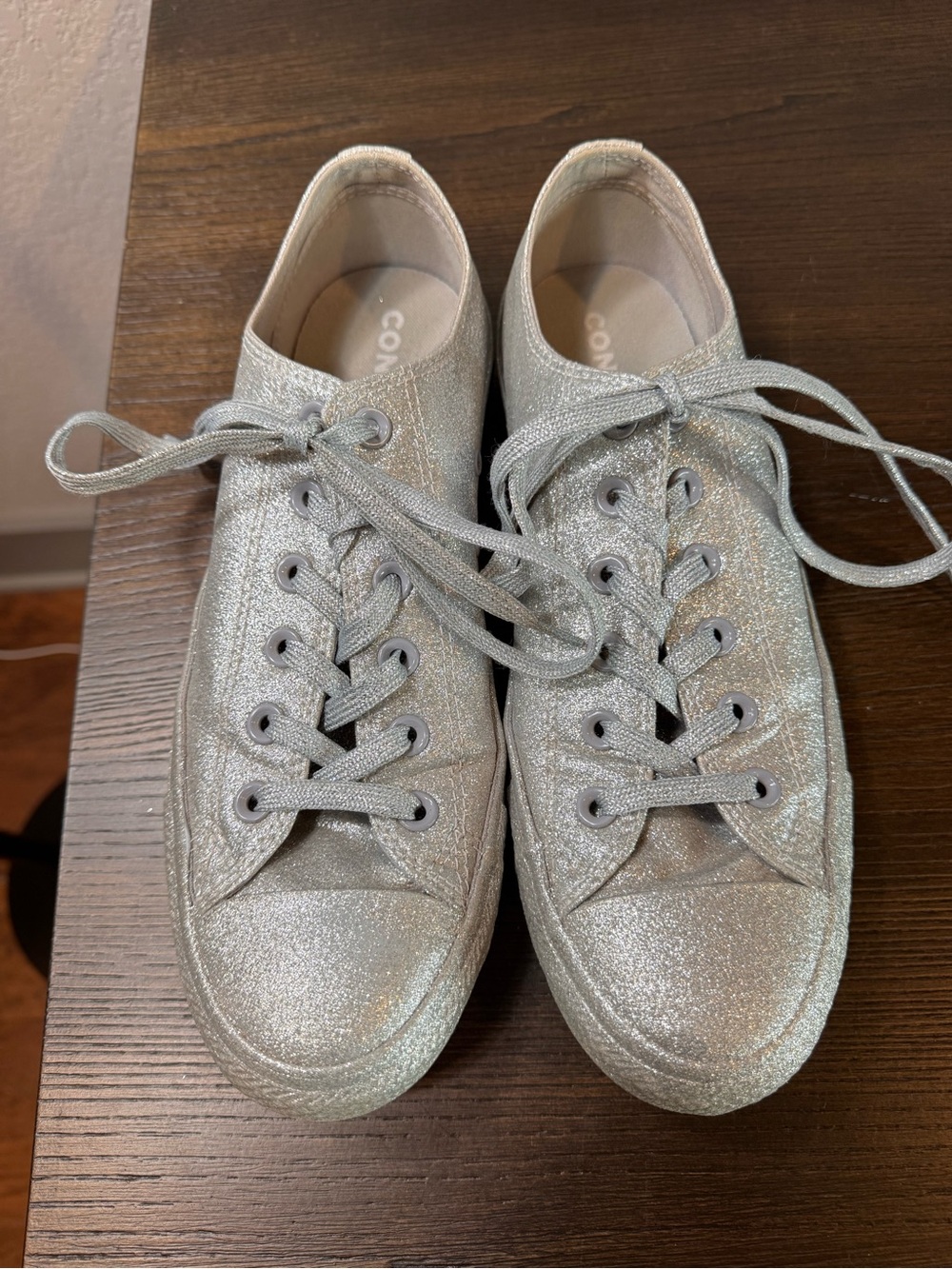 Converse Chuck Taylor All Star Silver Glitter Sneakers